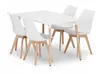 Valora ADRIA 120x80 Weißer Esstisch mit 4 MARK Stühlen | Produktbild-Vorschau 1