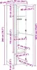 vidaXL Warderobe mit Speicher Raucharbe 50 x 50 x 200 cm Produktbild-Vorschau 8
