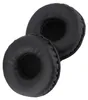 Two black ear pads for headphones are shown against a white background. Voir les images du produit
