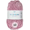 A ball of pink yarn with a label. Produktbild-Vorschau