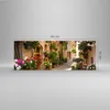 Bilder auf glas - Blume Straße Haus - 140x50cm - Glasbilder Produktbild-Vorschau 3