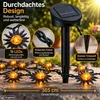 Solar Lichterkette 16 LED Sonnen 365 cm Garten Terrasse Produktbild-Vorschau 4