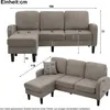okwish Ecksofa mit Chaiselongue, 3-Sitzer Sofa mit Produktbild-Vorschau 7