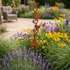 Rost Gartenstecker Herzen 120 cm hoch Edelrost Gartendeko Produktbild-Vorschau 4