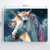 Maľovanie podľa čísel s rámom Obrazy Biely jednorožec 50x40 Náhľad obrázku produktu 3