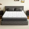 A mattress is displayed on a bed frame in a bedroom setting. Produktbild-Vorschau