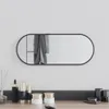 vidaXL Miroir mural noir 50x20 cm ovale Voir les images du produit 2