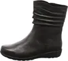 A black leather boot on a white background. Anteprima dell’immagine prodotto
