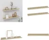 A collage of images showing wooden shelves with decorative items and empty shelves. Produktbild-Vorschau