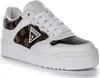 A single white and brown Guess sneaker is shown from a side angle against a white background. Produktbild-Vorschau