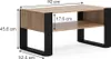 Table basse Vicco Olli Chêne de force doré 92x52.4cm avec Voir les images du produit 3