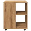 vidaXL Armadio a rotelle rovere Artisan 60x53x72 cm Anteprima dell’immagine prodotto 5