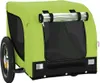 vidaXL Přívěs na jízdní kolo Dogs Green and Black Oxford Náhled obrázku produktu 4