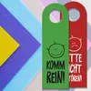 Nicht stören oder Komm rein Türhänger mit Gesichtern in Produktbild-Vorschau 2