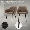 ML-Design sada 4 jedálenských stoličiek s podrúčkami a Náhľad obrázku produktu 3