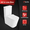 LAVITA Einteilige Stand - WC mit eingebautem Spülkasten Produktbild-Vorschau 8