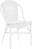 KRINES HOME Rattanstuhl Klassik Weiss Korb Küchenstuhl Produktbild-Vorschau 1