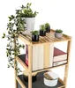 Bambus Regal mit 5 faltbaren Stoffkörben, 36,5 x 120 x 35 Produktbild-Vorschau 9