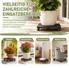 YARDIN 2 Stück WPC Pflanzenroller 30x30 cm Quadratisch Produktbild-Vorschau 8