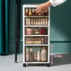 360Home Aufbewahrungsschrank durchsichtigerRegal  5 Ebenen Produktbild-Vorschau 3