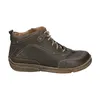 A single green leather boot is shown against a white background. Voir les images du produit