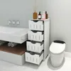 Badezimmerschrank Kommode Badschrank mit 4 Schublade Produktbild-Vorschau 4