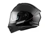A black motorcycle helmet is shown from the side against a white background. Podgląd zdjęcia produktu