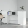 vidaXL Recepční stůl bílý 200x50x103,5 cm materiál na bázi Náhled obrázku produktu 3