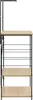 vidaXL Police na mikrovlnnou troubu Black Oak 60x39,6x123 Náhled obrázku produktu 4