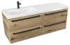 ATHD Wandhängender Waschtischunterschrank 120 cm S Links - Produktbild-Vorschau 1