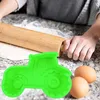 Silikonová forma na koláč ve tvaru traktoru, 3D, zelená, Náhled obrázku produktu 8