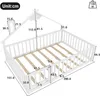 Sweiko lit plat, 140x190 cm, lit d'enfant, barre de maison, Voir les images du produit 11