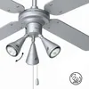 Deckenventilator 102cm + licht Bestron DLHB42S Produktbild-Vorschau 14