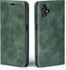 A green flip cover phone case for a Samsung Galaxy A05 is shown from two angles. Produktbild-Vorschau
