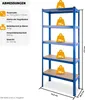 tectake® heavy duty regál s 5 policemi 75,5 x 30,5 x 172 cm Náhled obrázku produktu 7