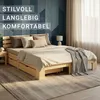 Lit double en bois 160x200 avec 2 tiroirs naturelle pin Voir les images du produit 20
