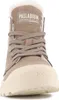 A close-up, front-facing view of a Palladium winter ankle boot. Produktbild-Vorschau