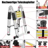 YZNAHRE Teleskopleiter 2,6m Leiter Ausziehbar Aluminium mit Produktbild-Vorschau 6