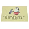 Mr. & Mrs. Panda Schneidebrett Pinguin mit Kind - Gelb Produktbild-Vorschau 3