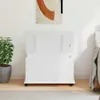 vidaXL Truhe mit Rollen ALTA Weiß 73x39,5x43 cm Massivholz Produktbild-Vorschau 3