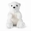 A plush polar bear toy sitting on a white background. Produktbild-Vorschau