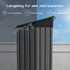 HOMAVO Gerätehaus Metall mit Pultdach, Gartenhaus Metall Produktbild-Vorschau 4