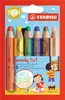 Buntstift, Wasserfarbe & Wachsmalkreide - STABILO woody 3 Produktbild-Vorschau 1