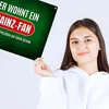 Hier wohnt ein Mainz-Fan Metallschild XXL Produktbild-Vorschau 3