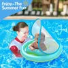 Baby-Pool-Schwimmhilfe mit Sonnenschutzdach, geeignet für Produktbild-Vorschau 2
