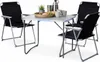 XL 4-teiliges Campingmöbel Set Alu mit Tragegriff Camping 80x60x68cm Schwarz Produktbild-Vorschau