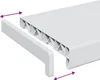 Fensterbank Weiß 60 x 20 x 4,5 cm PVC Produktbild-Vorschau 8