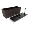 A brown planter box and its black insert are displayed on a white background. Anteprima dell’immagine prodotto