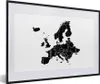 MuchoWow® Gerahmtes Poster Europa-Karte mit dunkler Produktbild-Vorschau 1