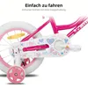 HILAND 14 Zoll Mädchen Kinderfahrrad mit Korb & Bändern, Produktbild-Vorschau 7